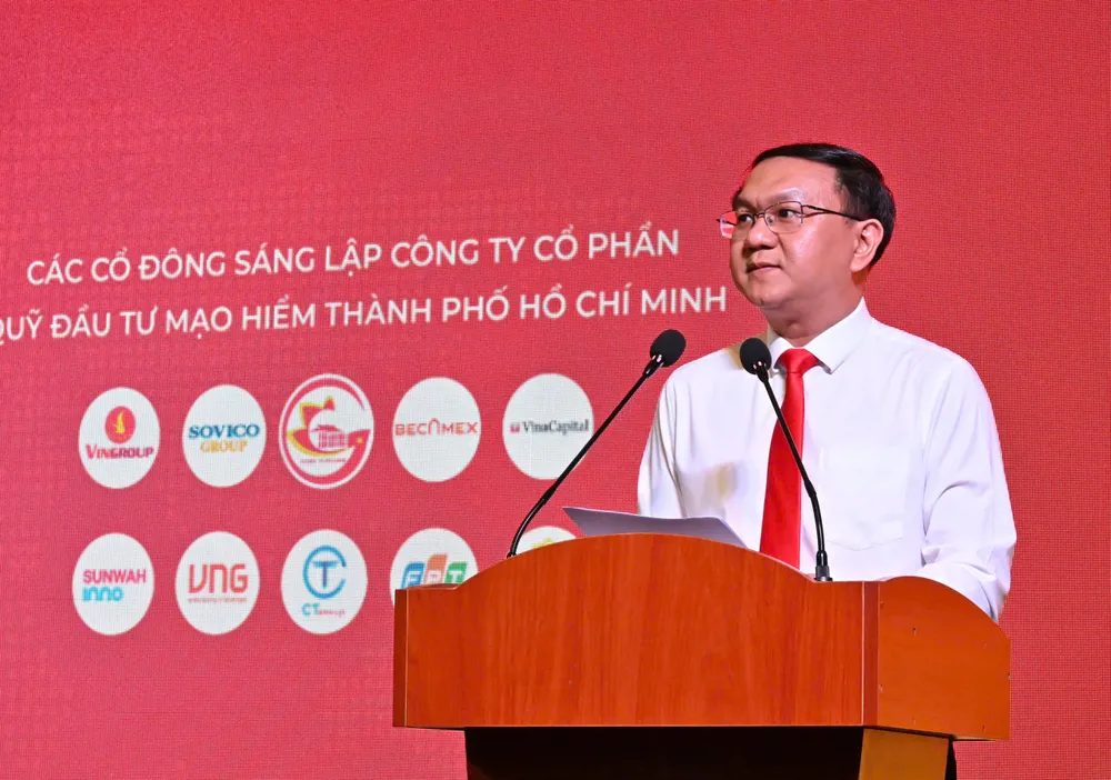 Giám đốc Sở KH-CN TPHCM Lâm Đình Thắng phát biểu. Ảnh: VIỆT DŨNG
